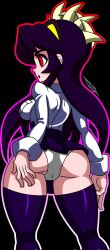 1girls ass blush fat_ass female filia_(skullgirls) mrentertainman skullgirls thick_thighs