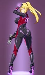 lindaroze metroid nipples samus_aran tagme zero_suit zero_suit_samus
