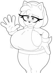 1girls amy_rose big_breasts big_breasts big_breasts breasts cocomaniadx female female_only hedgehog huge_breasts mobian_(species) solo solo_female sonic_(series) sonic_the_hedgehog_(series) thick_breasts thick_thighs thighs