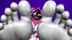 1girls 3d :3 armor bear facial_scar feet female foot_fetish foot_focus fortnite fur furry furry_only glowing_eyes humanoid_feet kombatkatto looking_at_viewer painted_toenails pink_fur pov raven_team_leader sfm soles source_filmmaker source_filmmaker_(artwork) toes white_body