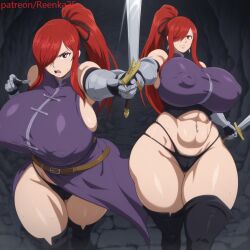 erza scarlet from fairy tail by reenka25