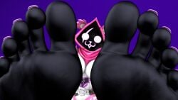 1girls 3d :3 armor bear facial_scar feet female foot_fetish foot_focus fortnite fur furry furry_only glowing_eyes humanoid_feet kombatkatto looking_at_viewer painted_toenails pink_fur pov raven_team_leader sfm soles source_filmmaker source_filmmaker_(artwork) toes white_body