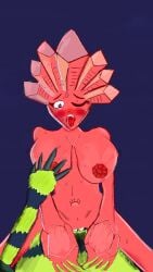 ahegao_face big_blue_bubble big_breasts breasts cowgirl_position cum_in_pussy cum_inside dronesect female heart_eyes humbug_(my_singing_monsters) jeeode male msm my_singing_monsters naked_female nude_female penis penis_in_pussy pink_eyes pussy red_body sex sweaty_body tear trembling