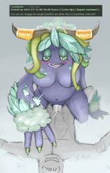 1boy 1girls 3_fingers anonymous_male anthro belly belly_button blush breasts chubby chubby_female claws cold_island commentary_request cowgirl_position crystal cum cum_in_pussy dominant_female evilevilevil feathers female full_body green_eyes green_feathers green_hair grey_body grey_skin hand_on_chest horns laying_on_back lidded_eyes maggpi male monster monster_girl monsterfucker my_singing_monsters no_nipples pink_lips purple_body purple_fur pussy request self_upload smiling smiling_at_partner snow teratophilia vagina vaginal_penetration werdos_(msm) you