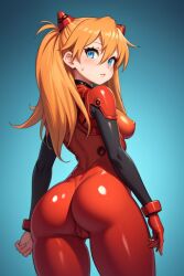 1girls 2022 ai_generated anonymous_artist ass bangs blonde_hair blue_eyes blush bodysuit breasts butt cowboy_shot evangelion:_3.0_you_can_(not)_redo eyebrows_visible_through_hair female female_focus female_only from_behind from_below from_side gloves hair_between_eyes hair_bun hair_down hair_ornament hairclip hand_down hand_on_own_arm hand_on_own_thigh hands_on_own_thighs highleg highleg_bodysuit highleg_leotard highleg_swimsuit highleg_thighhighs hip_focus hip_poking_out hips long_hair long_sleeves looking_at_viewer looking_back looking_back_at_viewer looking_down looking_up looking_up_at_viewer medium_breasts medium_hips medium_thighs meta:blue_background meta:blue_eyes meta:flat_colors meta:gradient_background meta:portrait meta:shaded meta:simple_background meta:three-quarter_portrait multicolored_bodysuit multicolored_clothing multicolored_leotard multicolored_swimsuit multicolored_thighhighs neon_genesis_evangelion orange_bodysuit orange_clothing orange_gloves orange_hair orange_leotard orange_thighhighs parted_lips pilot_suit plugsuit rebuild_of_evangelion red_bodysuit red_clothing red_gloves red_leotard red_thighhighs shiny shiny_bodysuit shiny_clothing shiny_hair shiny_leotard shiny_skin shiny_thighhighs skin_tight skindentation small_waist solo solo_female souryuu_asuka_langley standing studio_trigger sweat sweatdrop swimsuit thighhighs thighs tight_clothing tight_leotard tight_swimsuit tight_thighhighs two-tone_bodysuit two-tone_clothing two-tone_leotard two-tone_swimsuit two-tone_thighhighs white_skin wide_hips