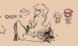 2025 anthro asphyxiation ass big_butt big_penis black_eyes black_hair blush bodily_fluids cave_story clothed clothing crossdressing crossdressing_male duo english_text erection erection_under_clothing facesitting female female_anthro femboy fingers_together floppy_ears gameplay_mechanics genital_fluids genitals green_clothing green_panties green_underwear hair hat headgear headwear humanoid insulting_partner lagomorph looking_away looking_down machine male male/female male_humanoid mammal mimiga navel nervous nude panties panties_only penis precum precum_through_clothing precum_through_underwear quote_(cave_story) rear_view red_clothing red_hat red_headwear red_scarf robot robot_humanoid scarf scut_tail short_tail simple_background sitting_on_another snout speech_bubble sue_sakamoto tail text thick_thighs topless underwear underwear_only wet wet_clothing yukikomori