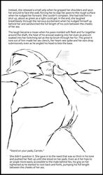 2017 anthro ass barefoot bent_over black_and_white bottomless buttjob canine clothed clothing comic disney duo english_text female fox half-closed_eyes hand_on_ass judy_hopps lagomorph looking_back male mammal monochrome nick_wilde outercourse penis precum pussy pussy_juice rabbit rear_view simple_background straight text thewyvernsweaver white_background zootopia