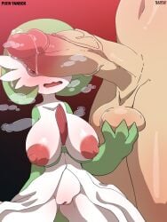 2024 3:4 3_fingers areola artist_name balls big_breasts big_penis black_background blush blush_lines bodily_fluids breasts chest_spike digital_media_(artwork) dripping drooling duo erection female female_humanoid female_on_human fingers foreskin gardevoir generation_3_pokemon genital_fluids genitals glans glistening glistening_breasts glistening_eyes glistening_genitalia glistening_penis glistening_vulva gradient_background green_body green_hair green_skin hair hi_res holding_balls human human_on_humanoid humanoid interspecies male male/female male_human male_on_humanoid mammal multicolored_body multicolored_penis multicolored_skin musk navel nintendo nipples not_furry nude nude_human nude_male open_mouth penis penis_in_face pink_areola pink_glans pink_nipples pink_penis pokemon pokemon_(species) precum precum_drip pseudo_clothing red_background red_eyes retracted_foreskin saliva sarox simple_background spikes spikes_(anatomy) tan_balls tan_body tan_penis text two_tone_penis vein veiny_penis vulva white_body white_skin