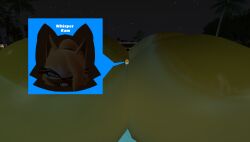 ass_expansion breast_expansion breasts female garry's_mod goaway49097 hyper_ass hyper_breasts immobile pool sonic_(series) stuck whisper_the_wolf