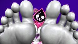 1girls 3d :3 armor bear facial_scar feet female foot_fetish foot_focus fortnite fur furry furry_only glowing_eyes humanoid_feet kombatkatto looking_at_viewer painted_toenails pink_fur pov raven_team_leader sfm soles source_filmmaker source_filmmaker_(artwork) toes white_body