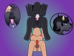 anal anthro ass bodily_fluids boppidafterdark bovid butt_grab caprine close-up cum cum_on_ground cumshot digital_media_(artwork) duo ejaculation futa/futa futanari genital_fluids genitals goat gradient_background hand_on_butt intersex intersex/intersex jackie_(nitw) looking_back low-angle_view mammal night_in_the_woods open_mouth oral penis precum purple_background rimming rose_(rosethegoat) sex simple_background tongue tongue_out