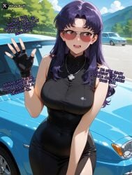 misato katsuragi from neon genesis evangelion by sbwaifus