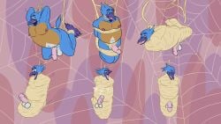 16:9 4k absurd_res anthro arthropod_webbing asphyxiation avian bird bluebird bound cocooned death eastern_bluebird encasement everythingunderwraps genitals hi_res male male_death mature_male neptune_mereaux oscine overweight passerine penis snuff thrush_(bird) web_bondage web_encasement widescreen
