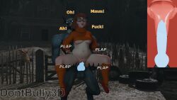 1boy 1girls 3d 3d_(artwork) anthro blender blender_(artwork) blender_(software) canine canine_genitalia canine_penis chubby chubby_female dialogue dont_bully_(artist) fucked_senseless fucked_silly glasses glowing_eyes glowing_genitalia glowing_penis scooby-doo_(series) stand_and_carry_position standing standing_sex sweater text thick_ass thick_thighs vaginal_penetration vaginal_penetration vaginal_sex velma_dinkley werewolf