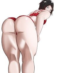 ass_focus big_ass changing_clothes female_only looking_back ruby_rose rwby titalisk underwear