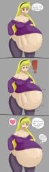 ambiguous_prey big_belly blonde_hair digestion fatal_vore female pyxxyl sequence tagme vore vore_belly