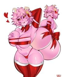 mina ashido from christmas by rajnsfws