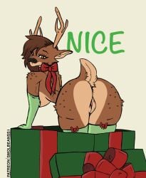 anal animated anthro antlers ass bedroom_eyes big_breasts big_butt breasts butt_slap christmas clothing cutie_mark deer female female/female feral freckles genitals gift hand_print hasbro hi_res holidays horn huge_butt humanoid latex mammal my_little_pony narrowed_eyes naughty_face new_world_deer pornography pussy reindeer scut_tail seductive short_tail slap smile smolbeanss1 spank_marks spanking tail teasing throbbing twerking