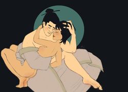 1boy1girl 1girls 1male ashi_(samurai_jack) ass breasts canon_couple daughters_of_aku female happy_female happy_male hero male midori_konishi naked naked_female nipples nude nude_female samurai samurai_jack samurai_jack_(character) sex short_hair thin_female