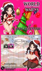 cana_alberona fairy_tail fairy_wings fairytails santa_costume santa_dress santa_hat santa_suit