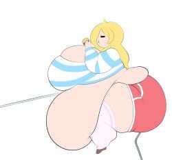 bbw big_ass big_breasts breasts bubble_butt cassie_(theycallhimcake) cleavage huge_ass huge_breasts kantuspaints kantuspaintsinsanity overweight thick_thighs wide_hips