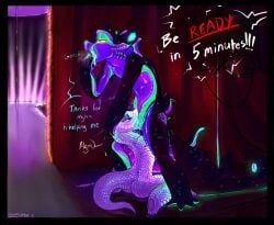 absurd_res anthro blacklight bodily_fluids cum cum_drip cum_in_mouth cum_inside deepthroat dripping duo fellatio female finger_in_mouth genital_fluids genitals hi_res hog-nosed_snake male male/female nami_(zipper_7z) neon_lights oral oral_penetration penetration penile penis preparation reptile saliva saliva_on_penis saliva_on_tongue saliva_string scalie sex snake zipper_7z