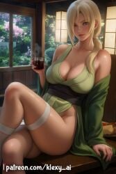 1girls ai_generated arms beautiful_females best_girl blonde_female blonde_hair blonde_hair_female breasts_covered brown_eyes brown_eyes_female clothed clothed_female clothes clothing covered_nipples covered_vagina covering_breasts cup daytime facing_viewer feet female female_focus female_only fully_clothed fully_clothed_female hands hourglass hourglass_figure human human_female human_hands klexyai kunoichi legs light-skinned_female light_skin lips lipstick long_hair long_hair_female looking_at_viewer mature mature_body mature_figure mature_woman milf naruto naruto_(series) ninja no_penetration no_penis no_sex no_smile old_woman pale-skinned_female pale_skin patreon_link pink_flowers ponytail ponytails puffy_lips shade shades shadow shiny_skin shonen_jump shueisha single_girl skinny skinny_girl sole_female solo solo_female standing standing_position standing_up stomach tagme thighs tsunade voluptuous voluptuous_female waifu weekly_shonen_jump weekly_shounen_jump wet yellow_hair yellow_hair_female