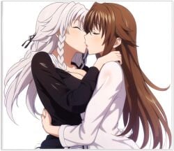 2females 2milfs 2women ai_generated daughter-in-law grayfia_lucifuge high_school_dxd in-lawcest lesbian_couple lesbian_kiss lesbian_sex lovers mother-in-law mother-in-law_and_daughter-in-law venelana_gremory yuri