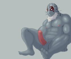 abs animal_genitalia anthro beard biceps boner carpemortem_(artist) erection facial_hair male male_only mammal marine muscular my_hero_academia nipples nude penis pinniped seal selkie_(my_hero_academia) sitting solo