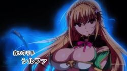 1girls ahoge big_breasts blonde_hair blush blushing_profusely captured captured_heroine crotch_tattoo cum cum_in_pussy cum_inside defeat defeat_sex defeated defeated_heroine elf elf_ears elf_female elf_girl elf_ni_inmon_o_tsukeru_hon grabbing_breasts horny horny_female long_hair multicolored_hair multiple_positions orange_eyes orange_hair plump_ass showten slut sylpha_(ninoko) tagme thick_thighs tongue tongue_out video voluptuous voluptuous_female womb_tattoo