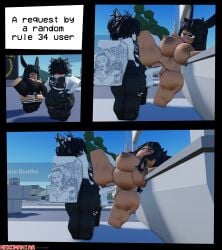 3_panel_comic 3d cum cum_in_pussy cumflated_belly female male/female nekomaniaa request roblox roblox_avatar robloxian self_upload shy vaginal_penetration white_skin