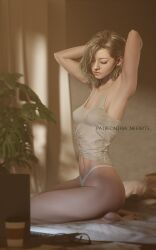 3d erect_nipples female grace_ashcroft nipple_bulge resident_evil resident_evil_9:_requiem ria-neearts tagme