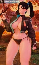 ass big_breasts big_thighs blush boob_window breasts fortnite fortnite:_battle_royale half-dressed mika_aline2007 zoe_clash_(fortnite)