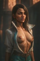 ai_generated breasts dark-skinned_female dragon_age dragon_age_the_veilguard neve_gallus tits_out