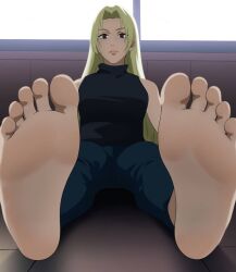 badbadfish female female_focus female_only foot_fetish foot_focus jujutsu_kaisen soles soles_female soles_fetish yuki_tsukumo