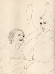 1boy 2girls actress almoner_atticus celebrity emma_roberts emma_watson full_nelson full_nelson_(legs_held) guided_penetration hand_on_penis hands_behind_neck legs_up sketch small_breasts threesome