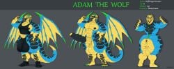 absurd_res adam_the_wolf anthro balls beverage big_balls big_penis canid canine canis dragon genitals hi_res hybrid hyper kikorukikoru long_penis male mammal muscular muscular_male mythological_creature mythological_scalie mythology penis scalie solo tail thick_thighs wolf