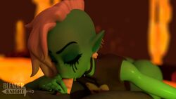 1boy 1girls 3d animated blender blenderknight colored_skin erection fellatio female green_skin hetero lord_dominator male no_sound oral penis runny_makeup shorter_than_10_seconds shorter_than_30_seconds straight video wander_over_yonder