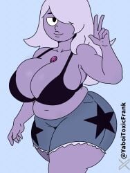 amethyst_(steven_universe) big big_breasts chubby chubby_female self_upload steven_universe yaboitoxicfrank