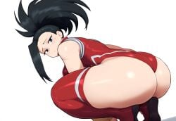 1girls ai_generated ass big_ass boku_no_hero_academia female large_breasts momo_yaoyorozu mullon my_hero_academia novelai solo superheroine