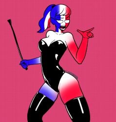 1080p 1girls bdsm bdsm_outfit bondage bondage_outfit breasts countryhumans countryhumans_girl france france_(countryhumans) hd large_thighs monokini sexy whip