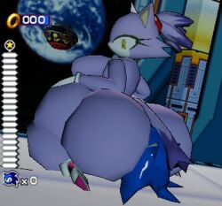 1boy1girl 3d 3d_model anthro_on_anthro ass_bigger_than_head ass_smothering big_ass blaze_the_cat breasts egg_mobile eggman_nega female female_on_top femdom huge_breasts large_breasts larger_female low_poly male sega smaller_male sonic_(series) sonic_rush sonic_the_hedgehog sonic_the_hedgehog_(series) vensaku video_game