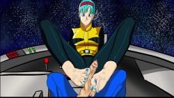 bulma_briefs cum cum_in_mouth dragon_ball_z footjob tagme vegeta video