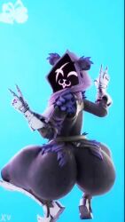 3d 3d_animation animated big_ass cuddle_team_leader fortnite raven_team_leader rear_view shaking_ass shaking_butt tagme tagme_(artist) thick_ass thick_thighs twerking video video_game_character video_games