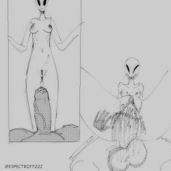 alien alien/human alien_girl breasts espectro111222 female grey_alien male penis_in_pussy pussy riding_penis sex slender_body slender_waist small_ass small_breasts small_waist smaller_male u/hugo_espectro1-