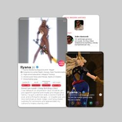 breeding_profile breeding_request dating_app dating_profile magik_(illyana_rasputin) mutant_(marvel) phone_screen profile profile_picture shodanarshie text_message