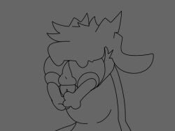 4:3 animated ass balls dragon genitals halfpricesouls mythological_creature mythological_scalie mythology nude oral oral_vore scalie short_playtime simple_animation swallowing tongue tongue_out vore