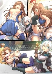3girls breasts catfight defeat hololive hololive_gen_0 hololive_japan hoshikawa_sara jelly_shrimp large_breasts multiple_girls nijisanji tagme tokino_sora virtual_youtuber wrestling wrestling_ring yukishiro_mahiro