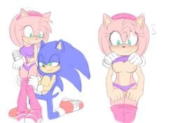 amy_rose angelofhapiness anthro bra breasts clothing eulipotyphlan female hedgehog hi_res male male/female mammal panties pulling_pants_down romantic romantic_couple sega sonic_(series) sonic_the_hedgehog sonic_the_hedgehog_(series) underwear undressing_another