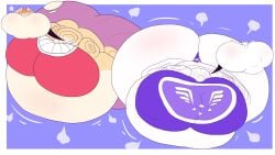 2025 adansin air_inflation anthro ass belly belly_expansion big_ass big_belly big_breasts big_cheeks big_nipples black_eyes blue_background body_inflation border bovid breast_expansion breasts butt_expansion caprine cheek_expansion close-up clothing colored digital_media_(artwork) dress duo expansion female flat_colors floating goat hi_res horn huge_ass huge_belly huge_breasts huge_cheeks huge_nipples hyper hyper_ass hyper_belly hyper_breasts hyper_cheeks hyper_inflation hyper_nipples immobile inflation lagomorph leporid mammal mature_anthro mature_female motion_lines nipple_outline nipples orange_hair panties pink_inner_ear pink_nose puffed_cheeks purple_clothing purple_dress purple_panties purple_robe purple_underwear rabbit red_clothing red_eyes red_topwear robe sega simple_background sonic_(series) sonic_the_hedgehog_(series) tan_body tan_ears tight_clothing topwear toriel torn_clothing undertale undertale_(series) underwear vanilla_the_rabbit white_body white_border white_ears white_horn